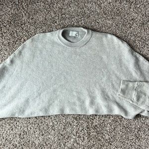 Aritzia crop straight line sweater